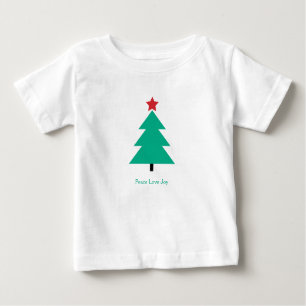 Camiseta Para Bebê Árvore de Natal Joia do Amor