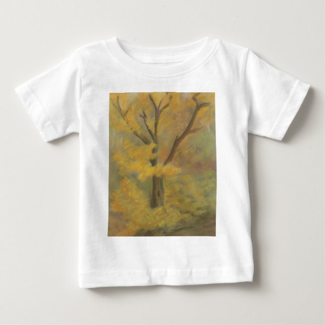 Camiseta Para Bebê Árvore de Outono (Frente)