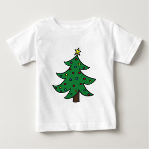 Camiseta Para Bebê Árvore Feliz de Natal
