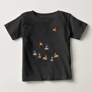 Camiseta Para Bebê Árvores pontilhadas & t-shirt feito sob encomenda