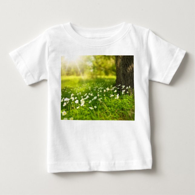 Camiseta Para Bebê As alegrias da Primavera (Frente)
