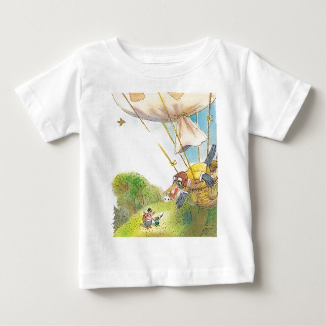 Camiseta Para Bebê As aventuras de Ted, de Ed e de Caroll (Frente)