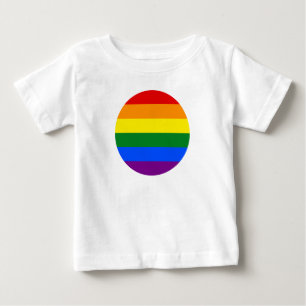 Camiseta Para Bebê As cores do arco-íris