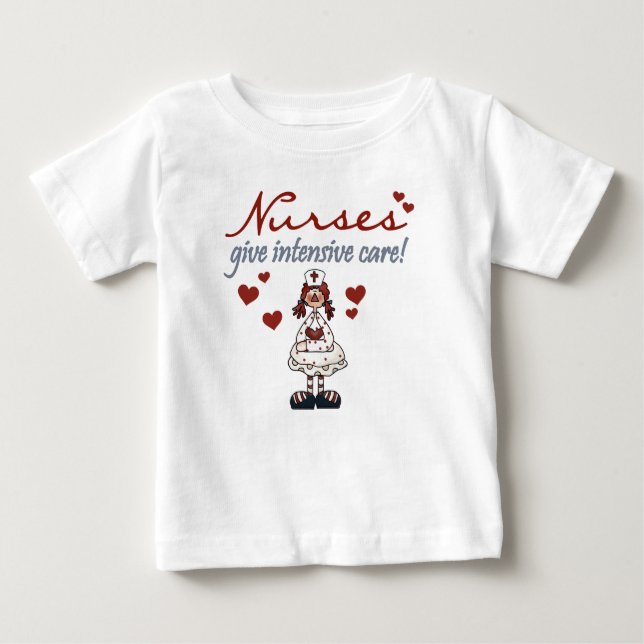 Camiseta Para Bebê As enfermeiras dão t-shirt e presentes dos (Frente)
