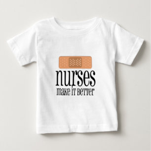 Camiseta Para Bebê As enfermeiras fazem-no melhor, atadura