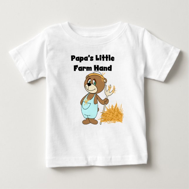 Camiseta Para Bebê As Fazendas e os presentes do papai (Frente)