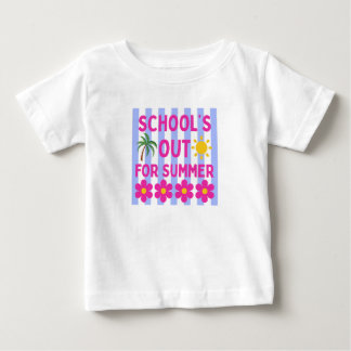 Camiseta Para Bebê As férias escolares de verão começaram