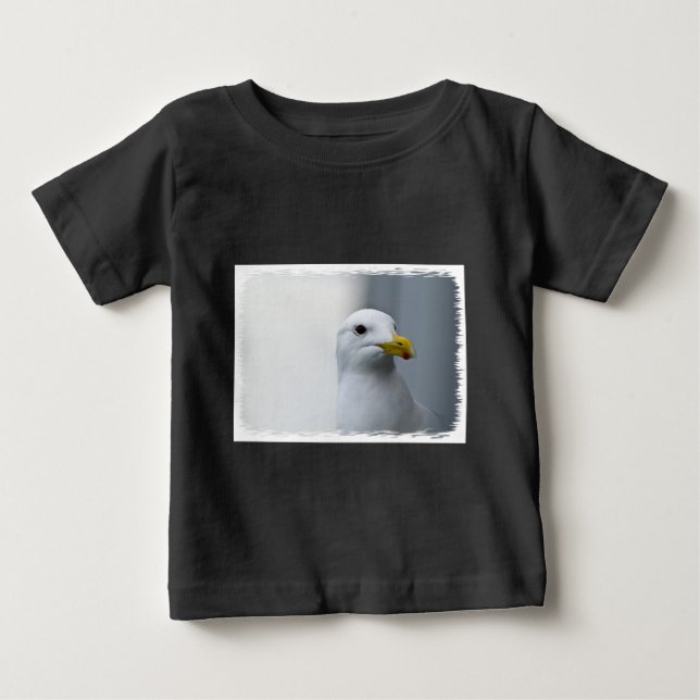 Camiseta Para Bebê As gaivotas Também Precisam De Amor (Frente)