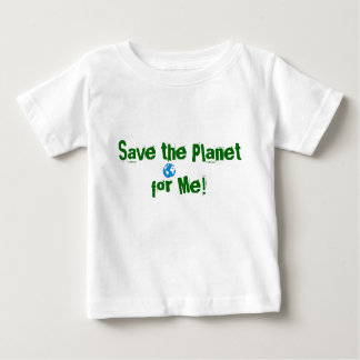Camiseta Para Bebê as imagens, salvar o planeta para mim!