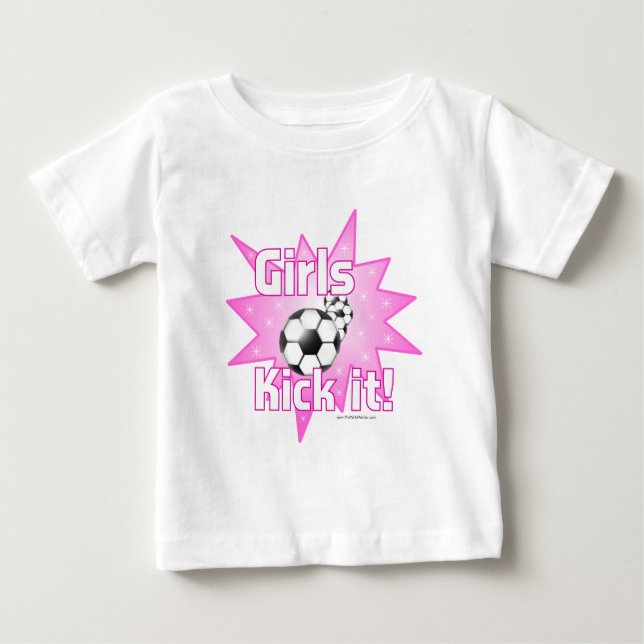 Camiseta Para Bebê As meninas fazem isso (Frente)