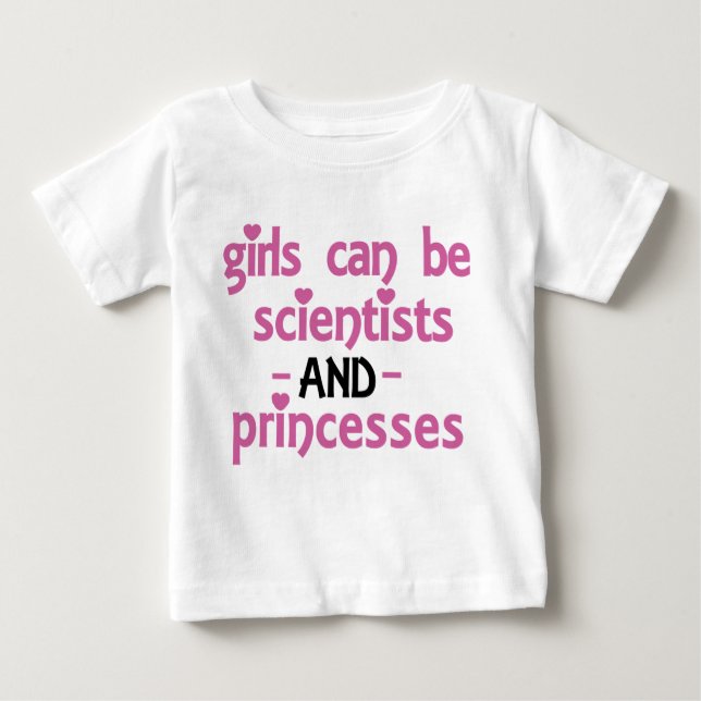 Camiseta Para Bebê As Meninas Podem Ser (Frente)