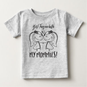 Camiseta Para Bebê As minhas mamães