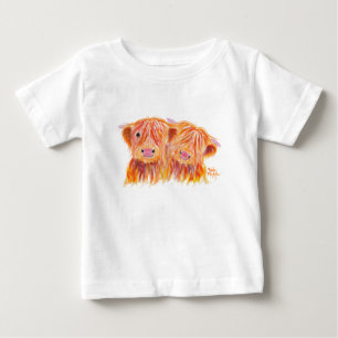Camiseta Para Bebê As montanhas acobardam "amigos" por Shirley