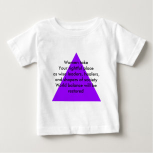 Camiseta Para Bebê As mulheres tomam o seu lugar justo como líderes s