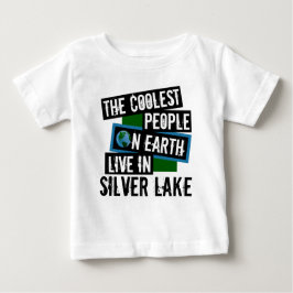 Camiseta Para Bebê As Pessoas mais legais da Terra vivem em Silver La