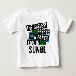Camiseta Para Bebê As Pessoas mais legais da Terra vivem em Sunol
