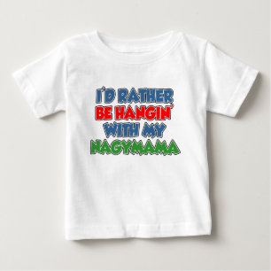 Camiseta Para Bebê As preferencialmentes Estarão De Pé Com Nagymama