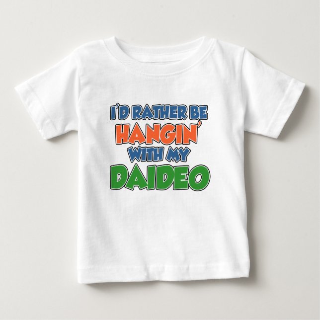 Camiseta Para Bebê As preferencialmentes Estarão Sentindo Com O Daide (Frente)