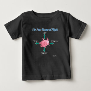 Camiseta Para Bebê AS QUATRO FORÇAS DE VOO DE Sandra Boynton