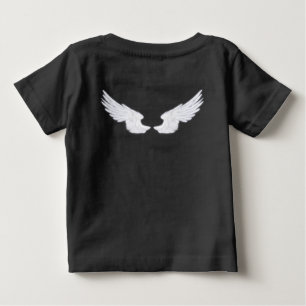 Camiseta Para Bebê Asas Anjos Brancos