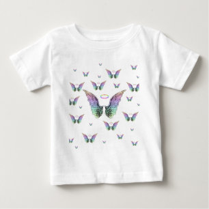 Camiseta Para Bebê Asas do anjo