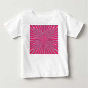 Camiseta Para Bebê Asas do Desabrochar Elétrico: Vibrantes, Ousadas e