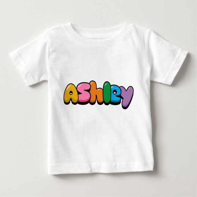 Camiseta Para Bebê Ashley (Frente)