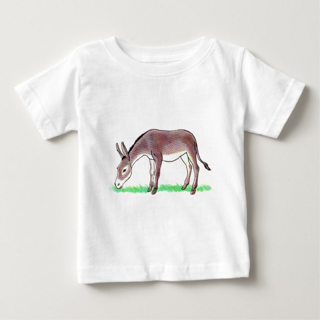 Camiseta Para Bebê Asno (Frente)