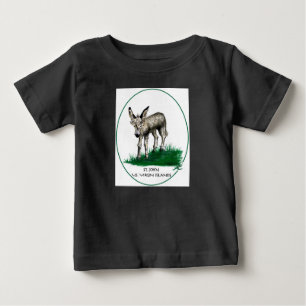 Camiseta Para Bebê Asno do bebê