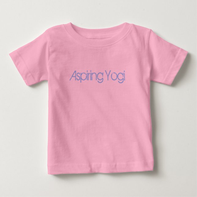 Camiseta Para Bebê Aspirando Yogi (Frente)