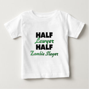 Camiseta Para Bebê Assassino do zombi do meio advogado meio