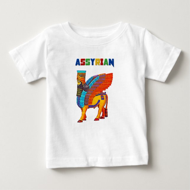 Camiseta Para Bebê Assírio (Frente)