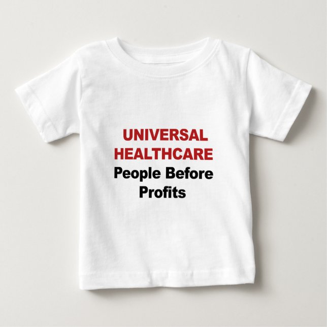 Camiseta Para Bebê Assistência Universal à Saúde (Frente)