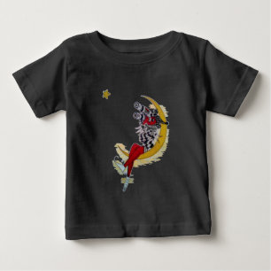 Camiseta Para Bebê Assistente de presentes nas estrelas do Na moda le