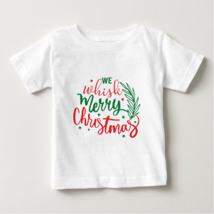 Camiseta Para Bebê Assobiar Feliz Natal