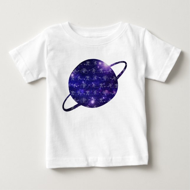 Camiseta Para Bebê Astronauta (Frente)