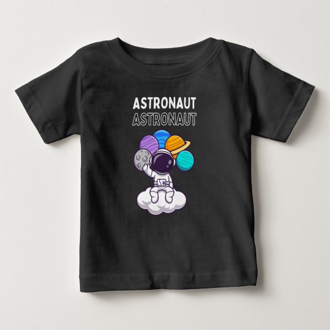 Camiseta Para Bebê Astronauta (Frente)