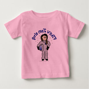 Camiseta Para Bebê Astronauta das mulheres leves
