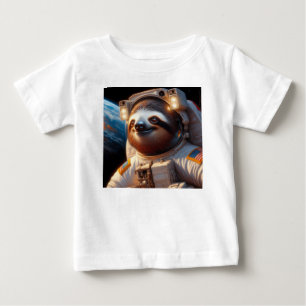 Camiseta Para Bebê Astronauta de Lama