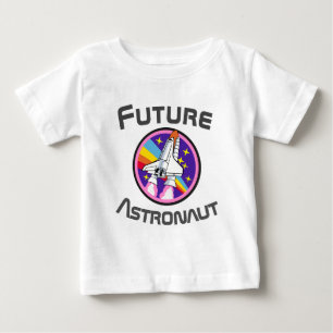 Camiseta Para Bebê Astronauta Futuro, PADRÃO de Energia para Meninas,