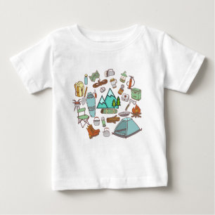 Camiseta Para Bebê Ataque, Caminho, Aventura