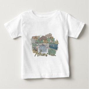 Camiseta Para Bebê Atenas