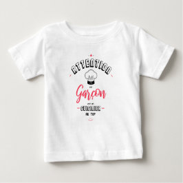 Camiseta Para Bebê Atenção cozinheiro ao sinalizar