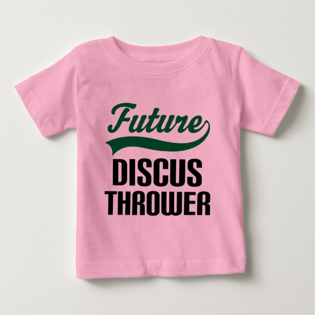 Camiseta Para Bebê Atirador de disco (futuro) (Frente)