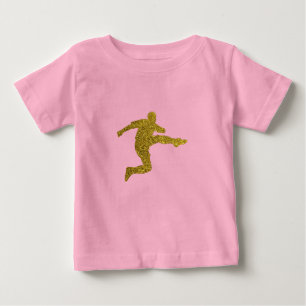 Camiseta Para Bebê Atirador de Futebol Legal aspecto da lente Doura