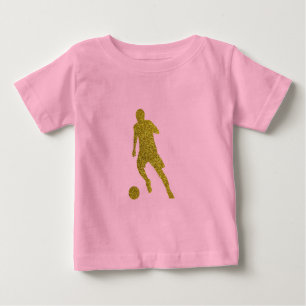 Camiseta Para Bebê Atirador de Futebol Legal aspecto da lente Doura