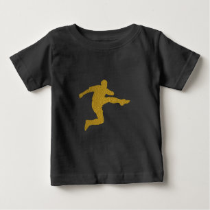 Camiseta Para Bebê Atirador de Futebol OURO LEGAL