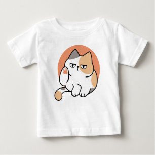 Camiseta Para Bebê Atitude de Gato Preguiçoso – Muito Entediado para