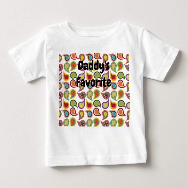 Camiseta Para Bebê Atomic Paisleys (Frente)