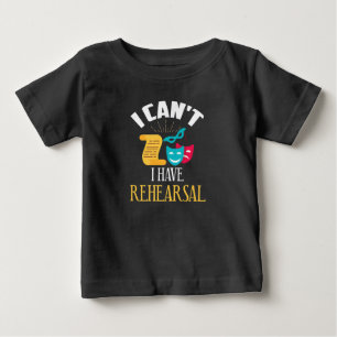 Camiseta Para Bebê Ator de ensaio em atriz